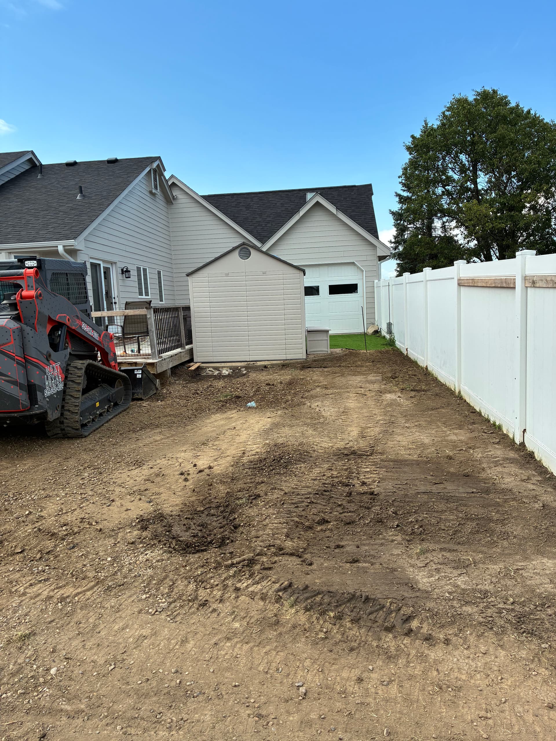 Gallery photos for Backyard Stripped, Graded, and Ready for Fresh Black Dirt: Image #1
