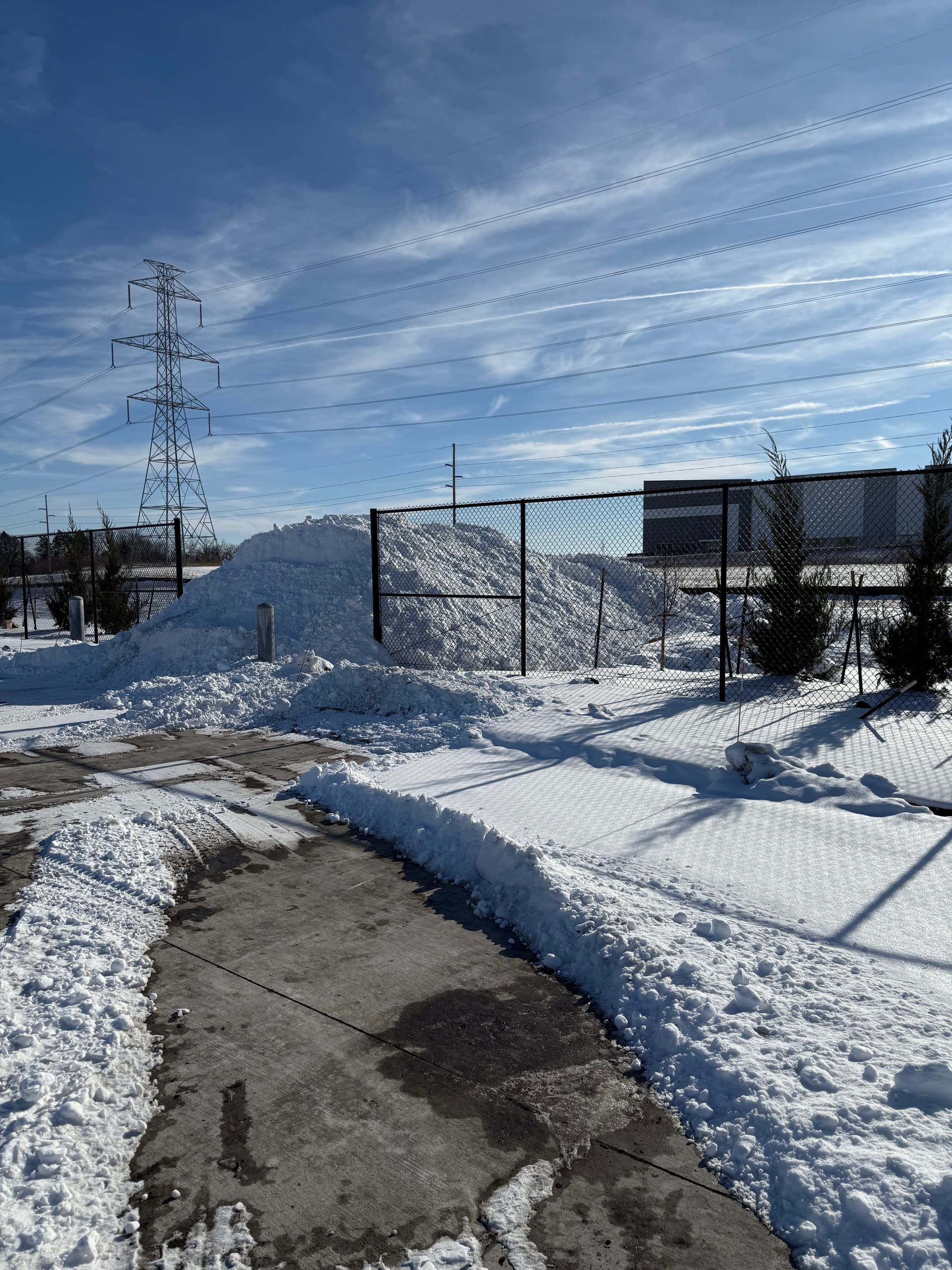 Gallery photos for Commercial Snow Removal Keeping a 12-Acre Lot Open in Grimes Iowa: Image #1