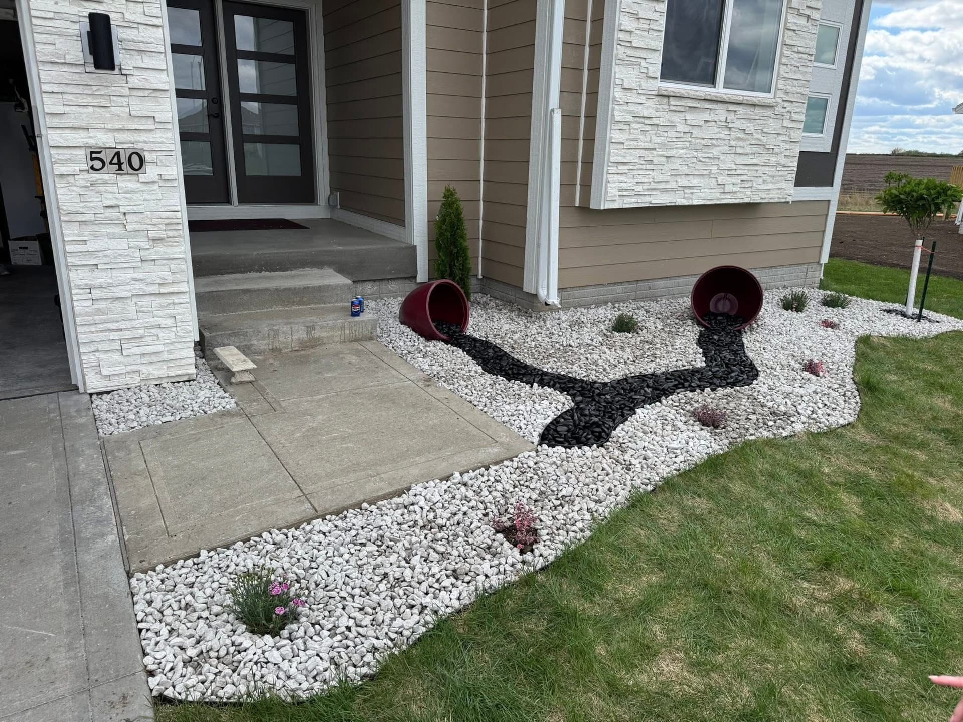 Pinterest-Inspired Front Yard Landscape Design in Altoona image