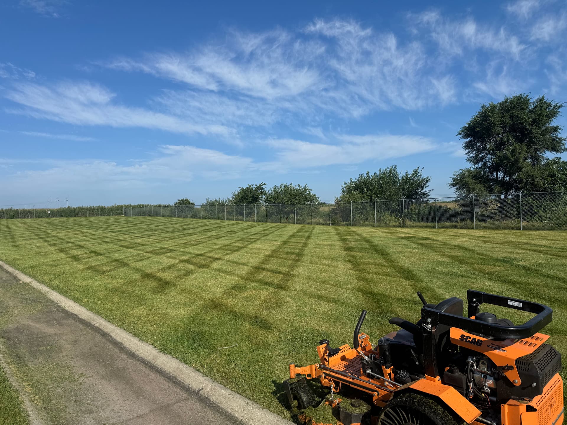 Gallery photos for Weekly Commercial Lawn Mowing at a Grimes Trucking Facility: Image #4