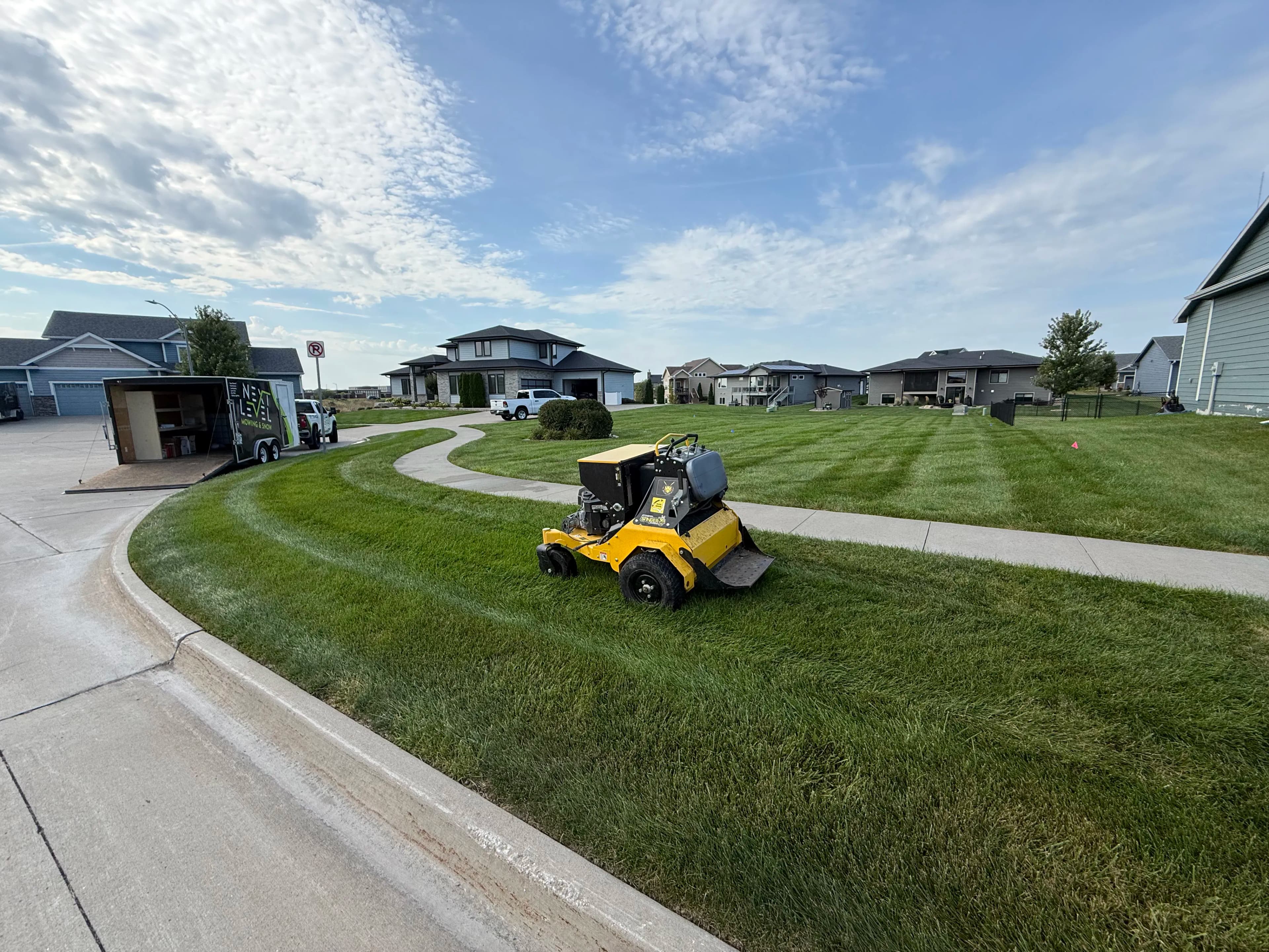 Project Core Aeration on a Thick Kentucky Bluegrass Lot in Altoona image