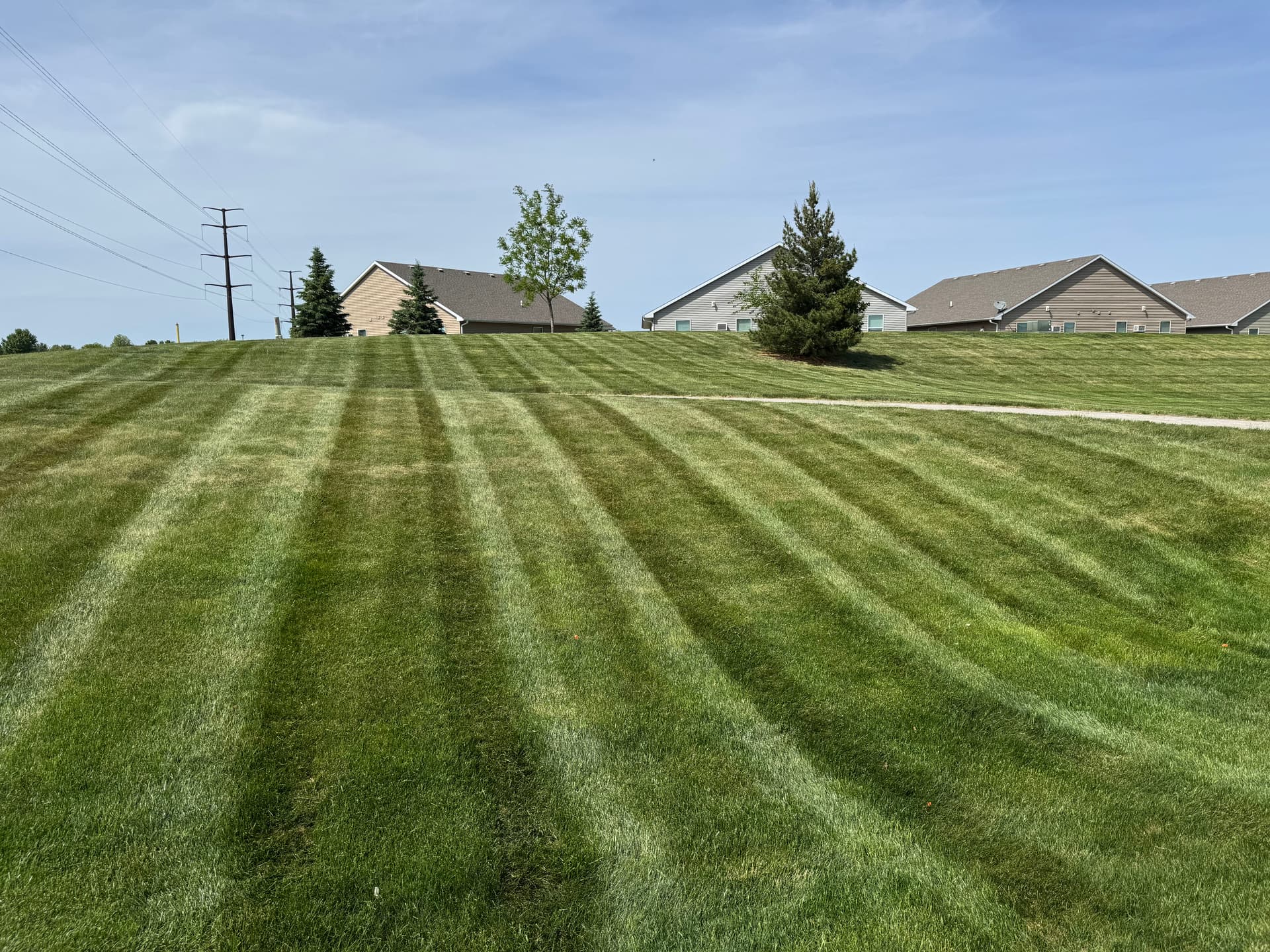 Commercial Lawn Mowing at an Altoona Senior Living Facility