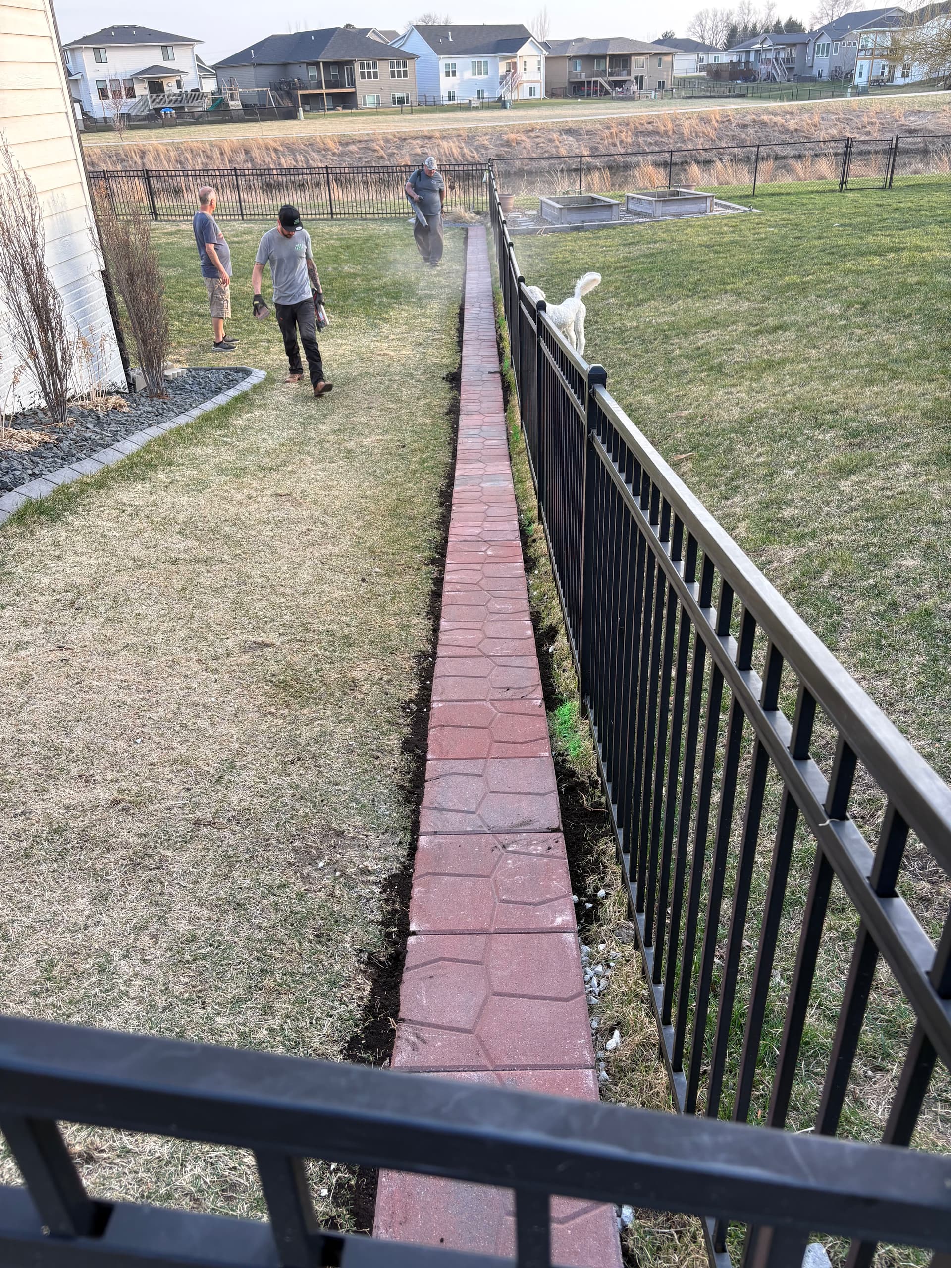 Gallery photos for Paver Path Built for Dogs Who Run Hard: Image #2