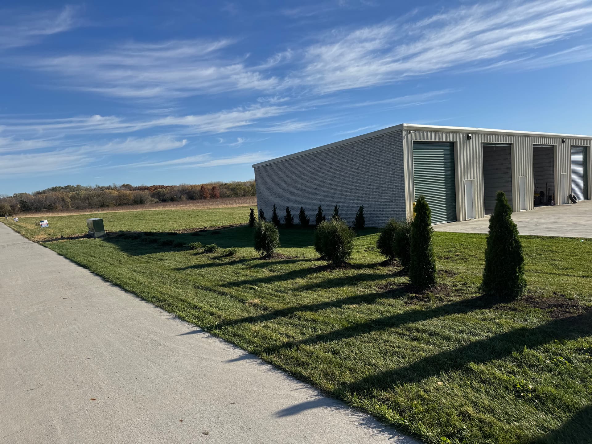 Gallery photos for 40 Trees and Shrubs Planted at Carlisle Storage Facility: Image #2