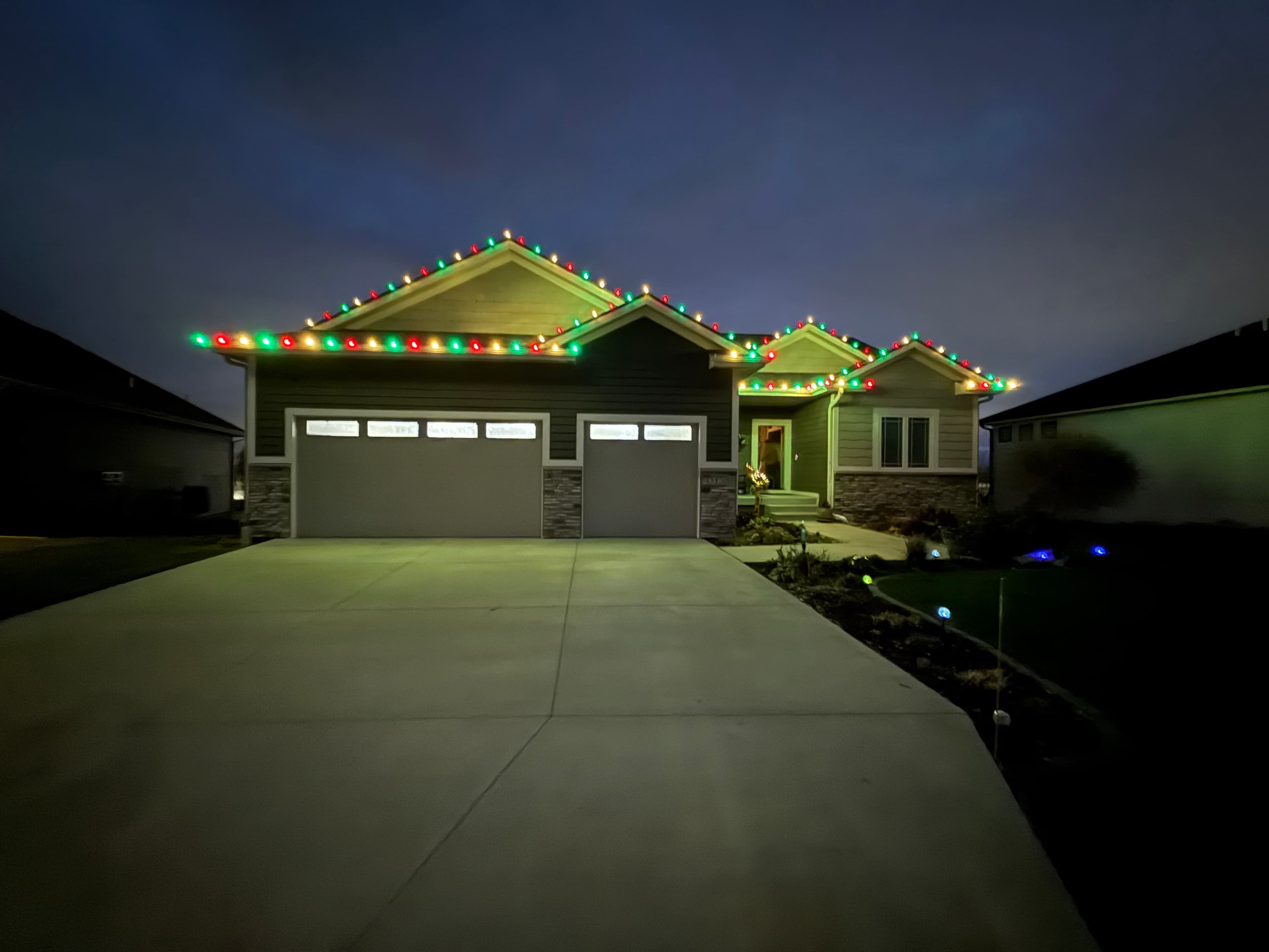 Project Christmas Light Installation Lights Up an Altoona Home image