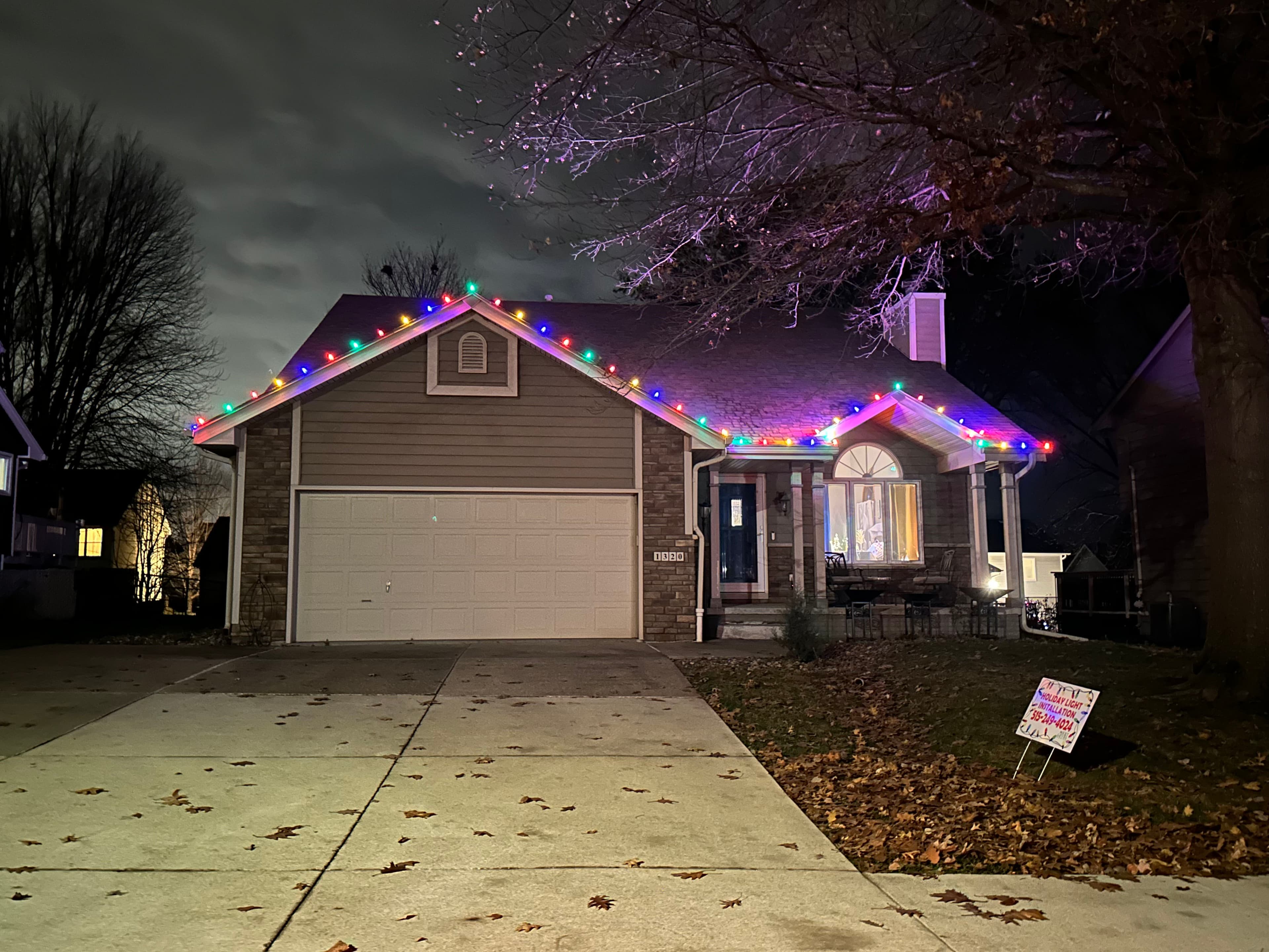 Project Multicolor C9 Christmas Light Installation in Norwalk image