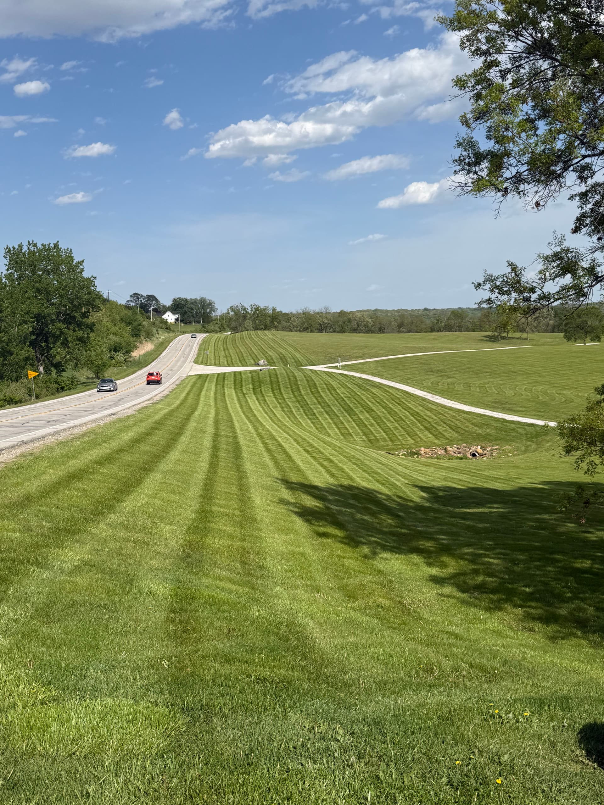 Gallery photos for Clean Lawn Stripes Across 40 Acres of Rolling Property: Image #2