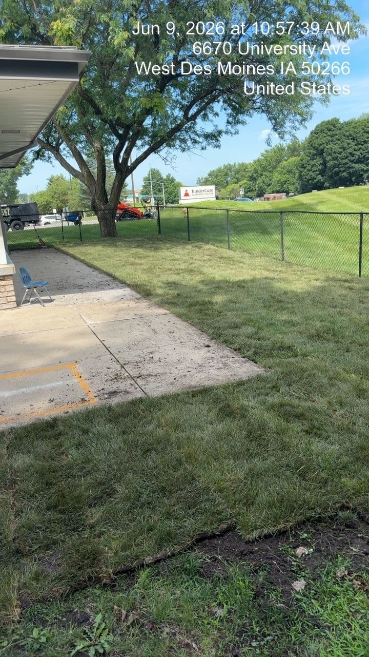 Project Sod Installation and French Drain Cleanup in West Des Moines image