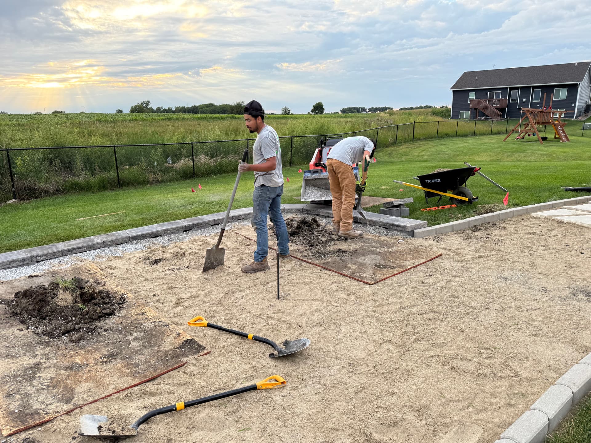 Gallery photos for Pool Pad Build With Canyon Block Retaining Wall and Flagstone Path: Image #8