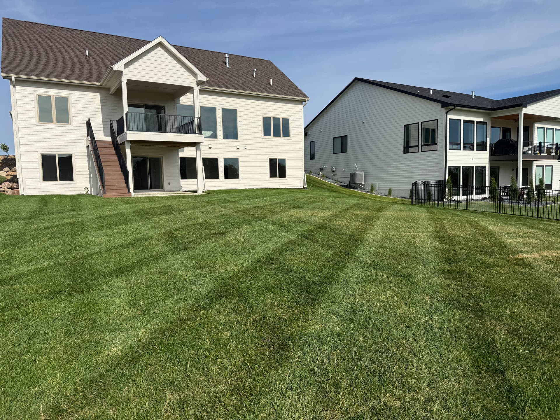 Fresh Stripes on a New Construction Lawn in Norwalk image