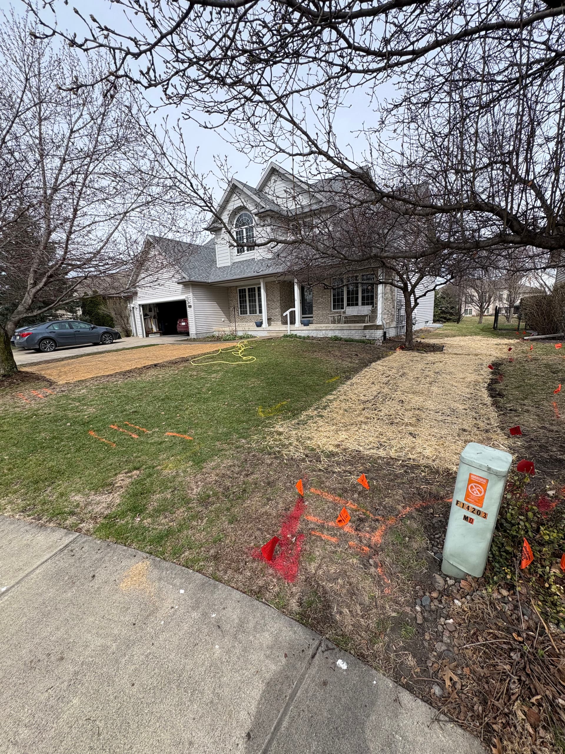 Gallery photos for French Drain Install, Grading Fix and Full Lawn Restoration: Image #4