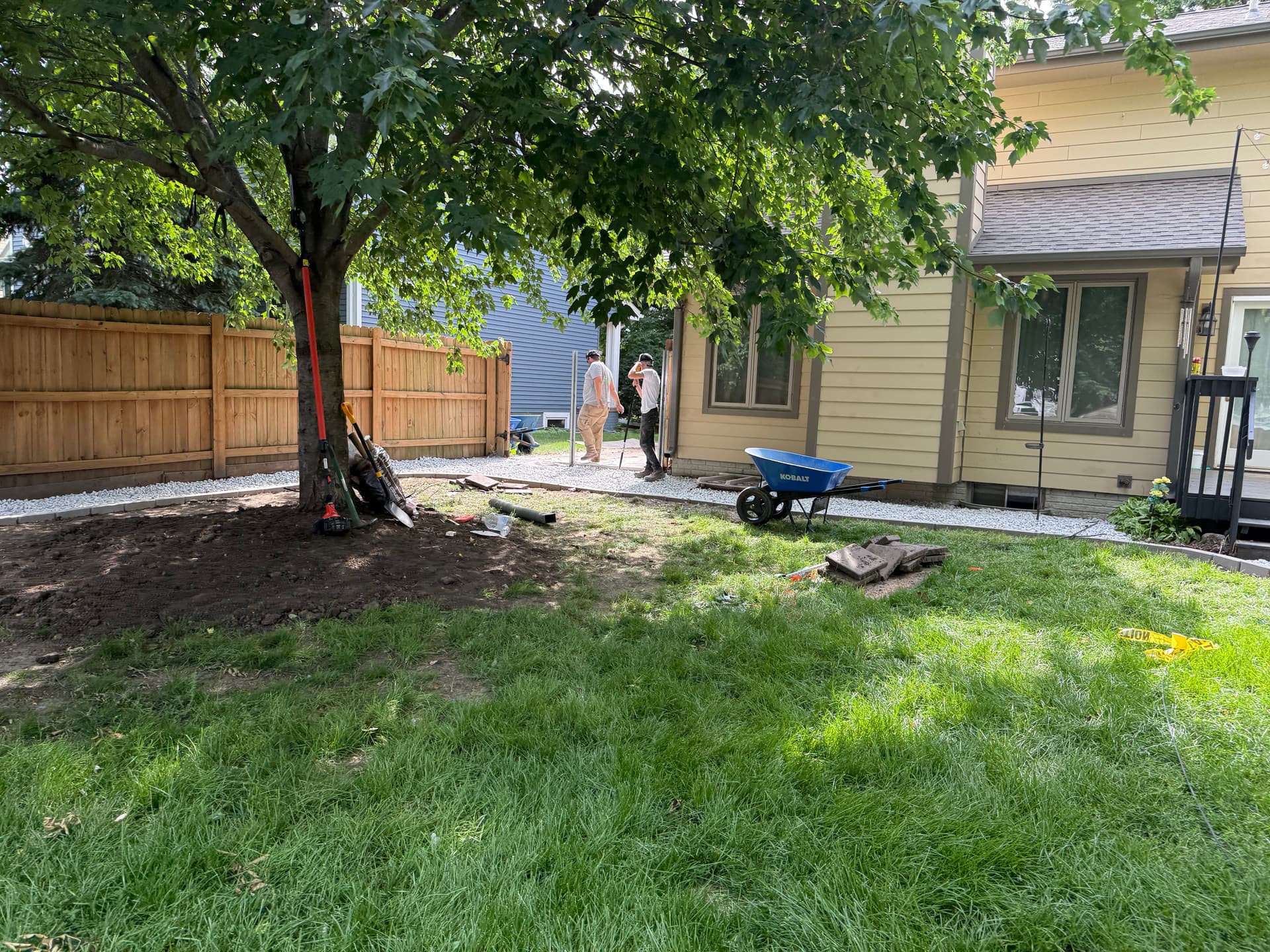 Gallery photos for Muddy Backyard Gets a Rock and Edging Overhaul: Image #2