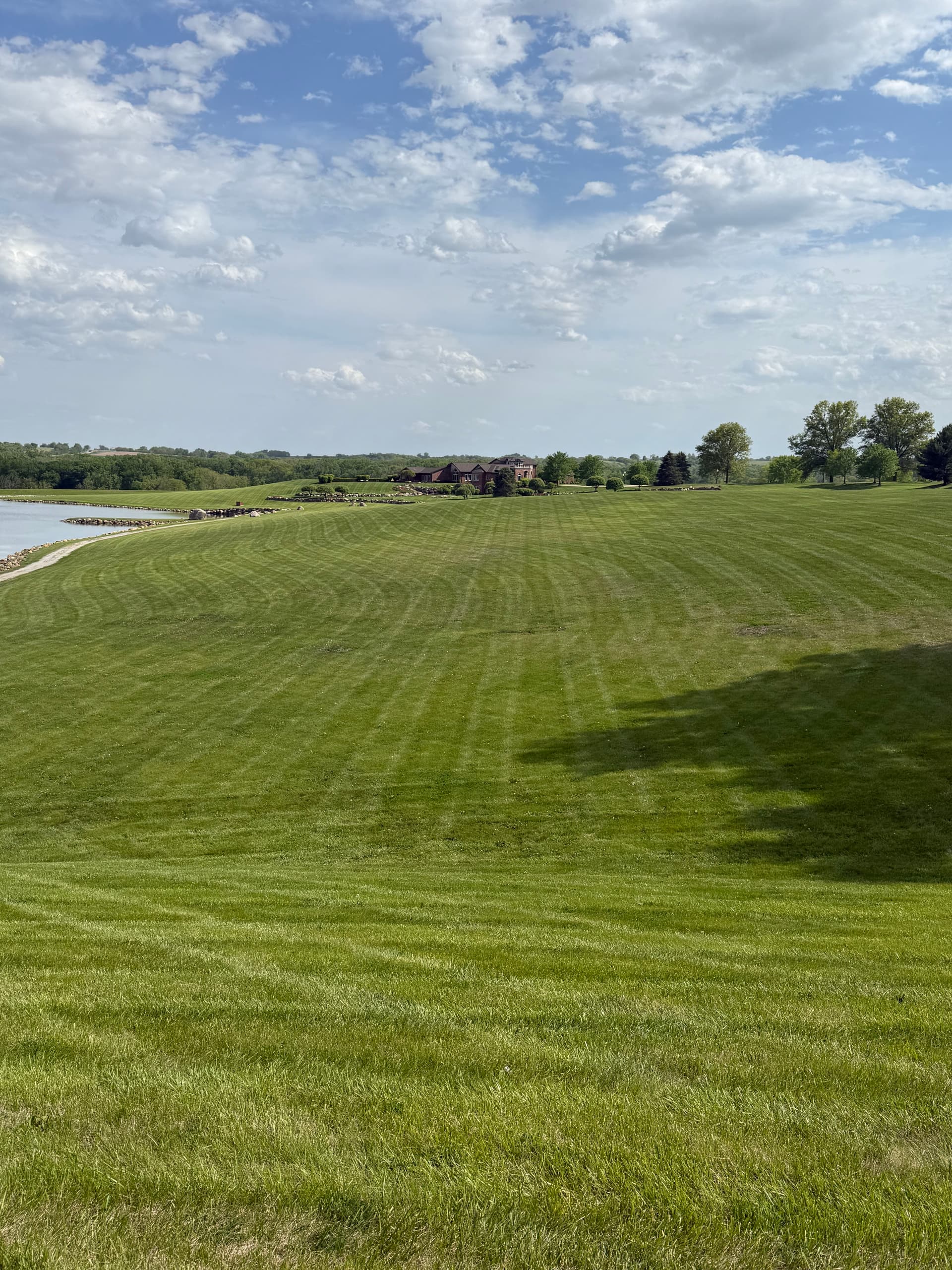 Gallery photos for Clean Lawn Stripes Across 40 Acres of Rolling Property: Image #3