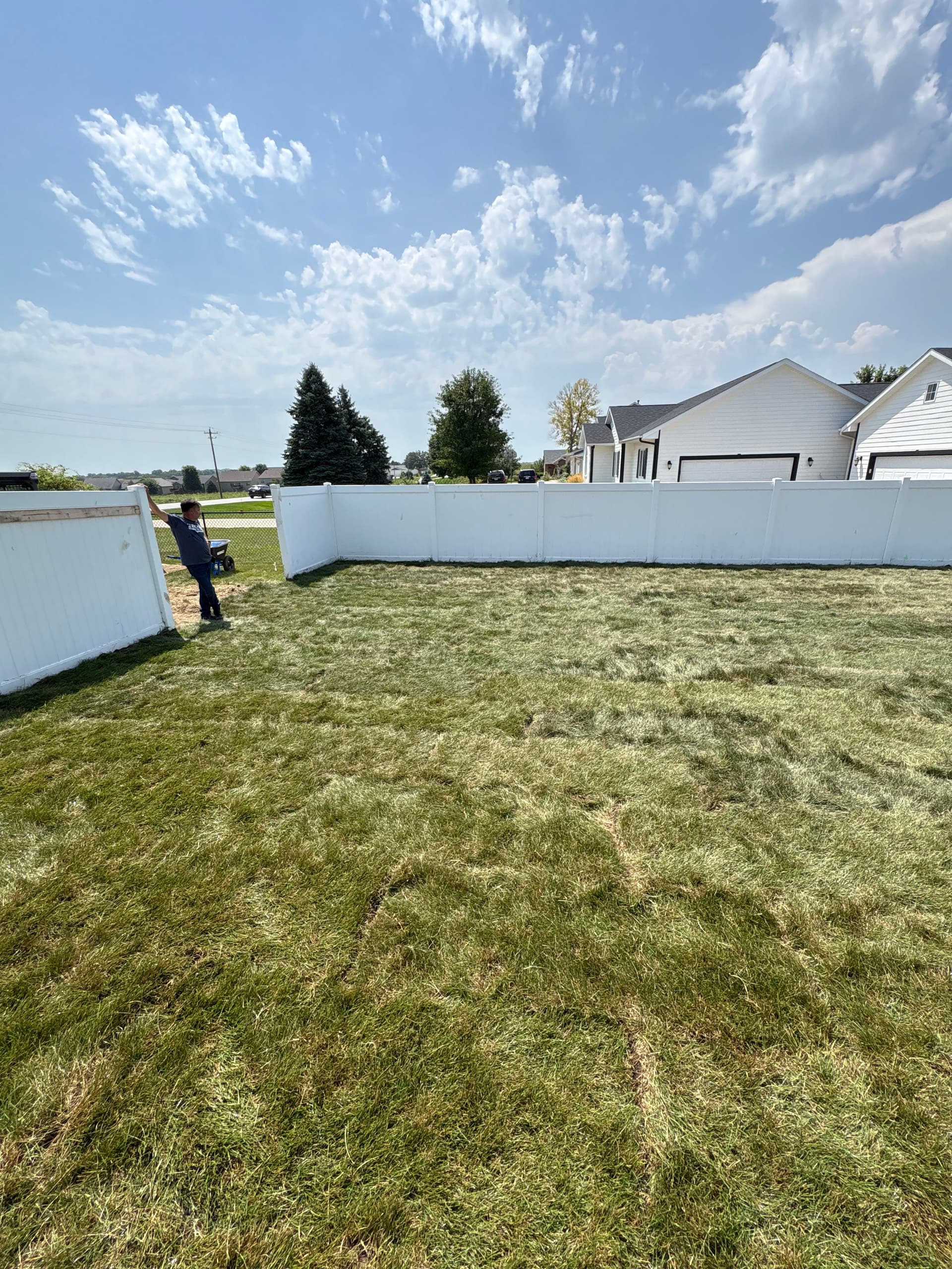 Gallery photos for Full Backyard Sod Install With Regrading and Sprinkler Work: Image #4