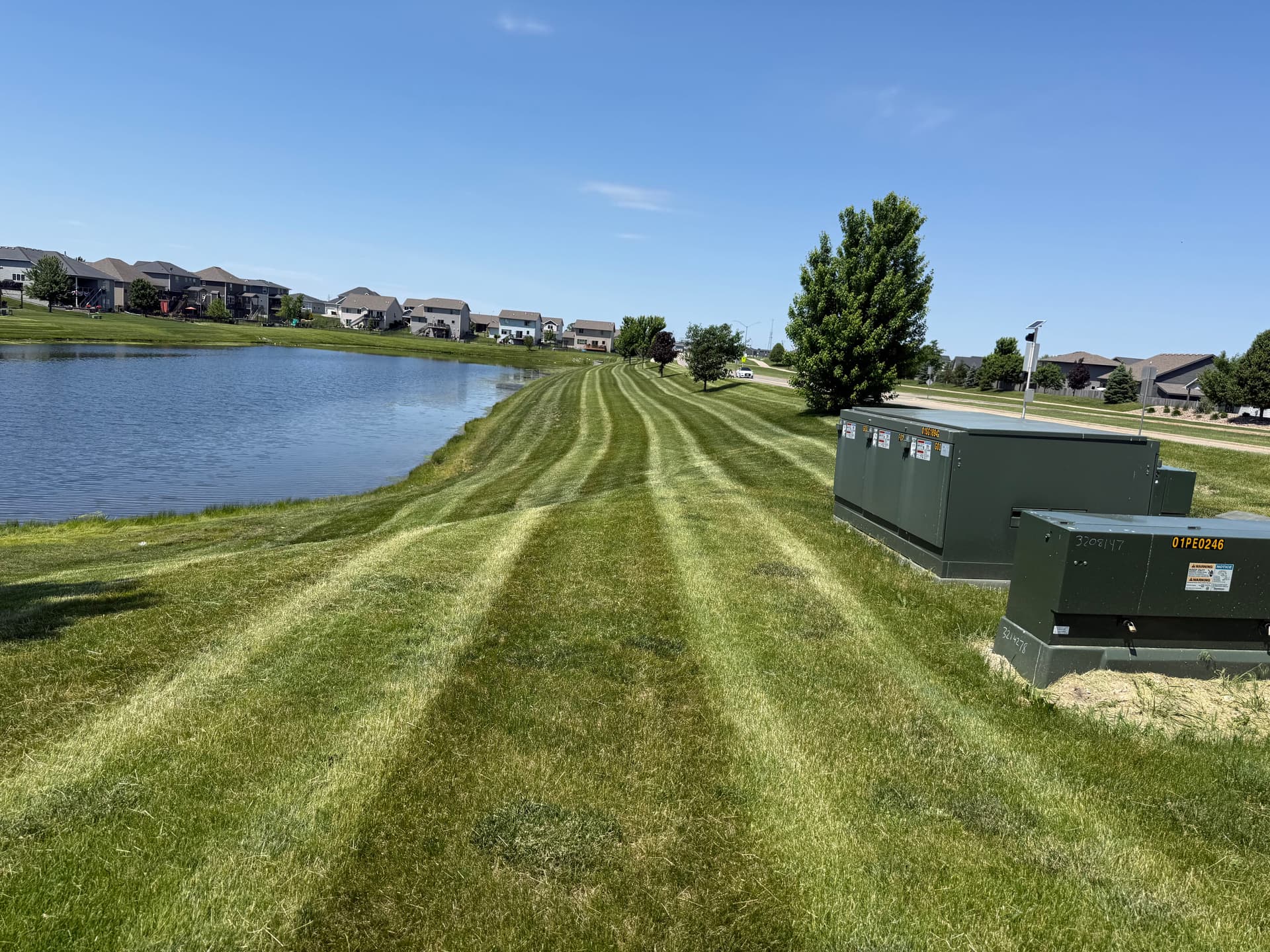 HOA Lawn Mowing with Clean Stripes in Waukee image