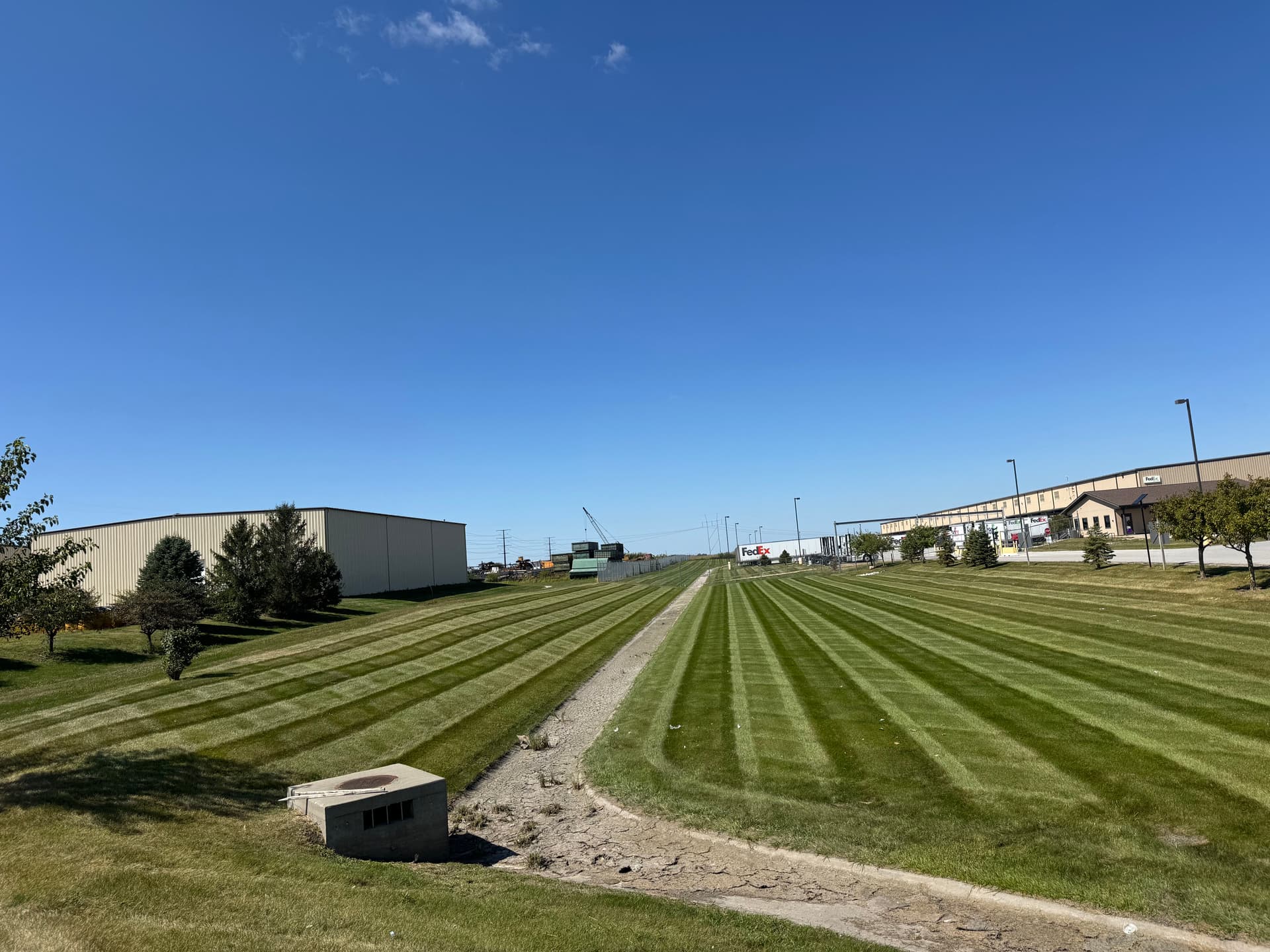Gallery photos for Weekly Commercial Lawn Mowing at a Grimes Trucking Facility: Image #2