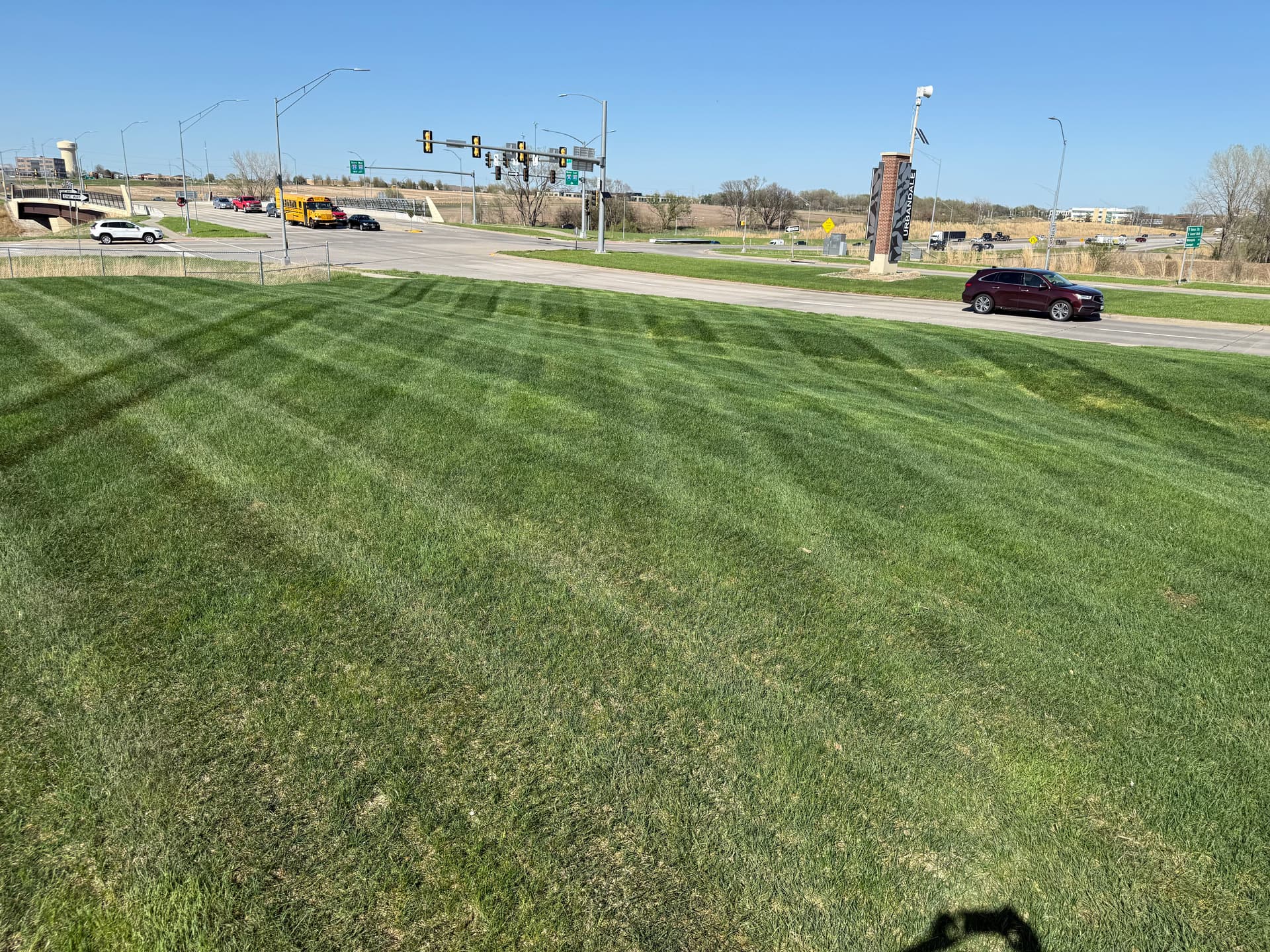 First Mow on a New Urbandale Commercial Property image