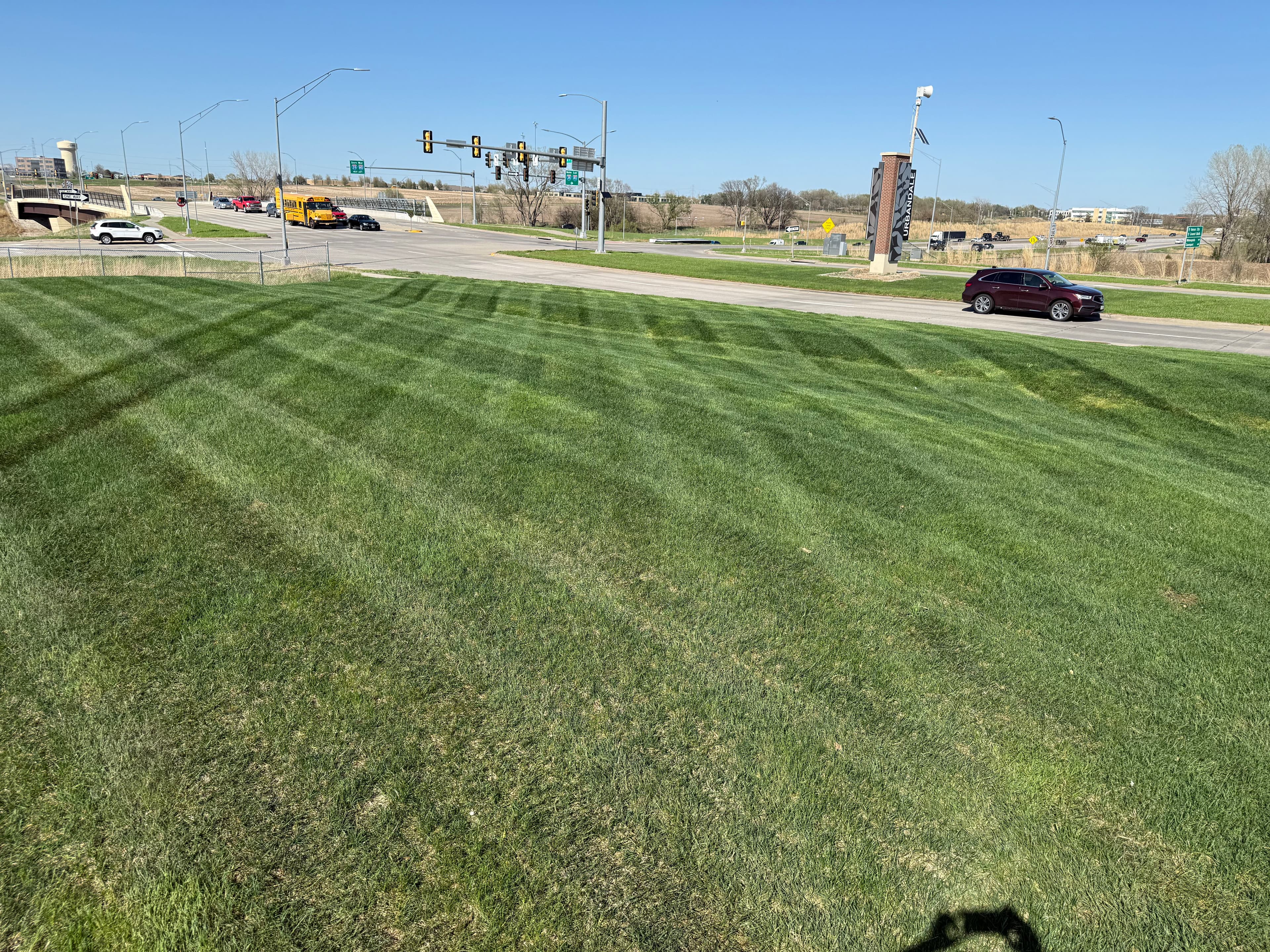 Project First Mow on a New Urbandale Commercial Property image