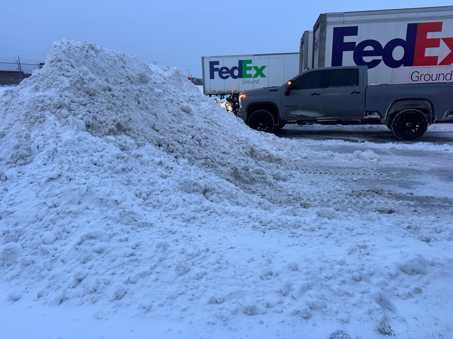 Gallery photos for Zero Tolerance Commercial Snow Removal at Grimes Distribution Center: Image #2