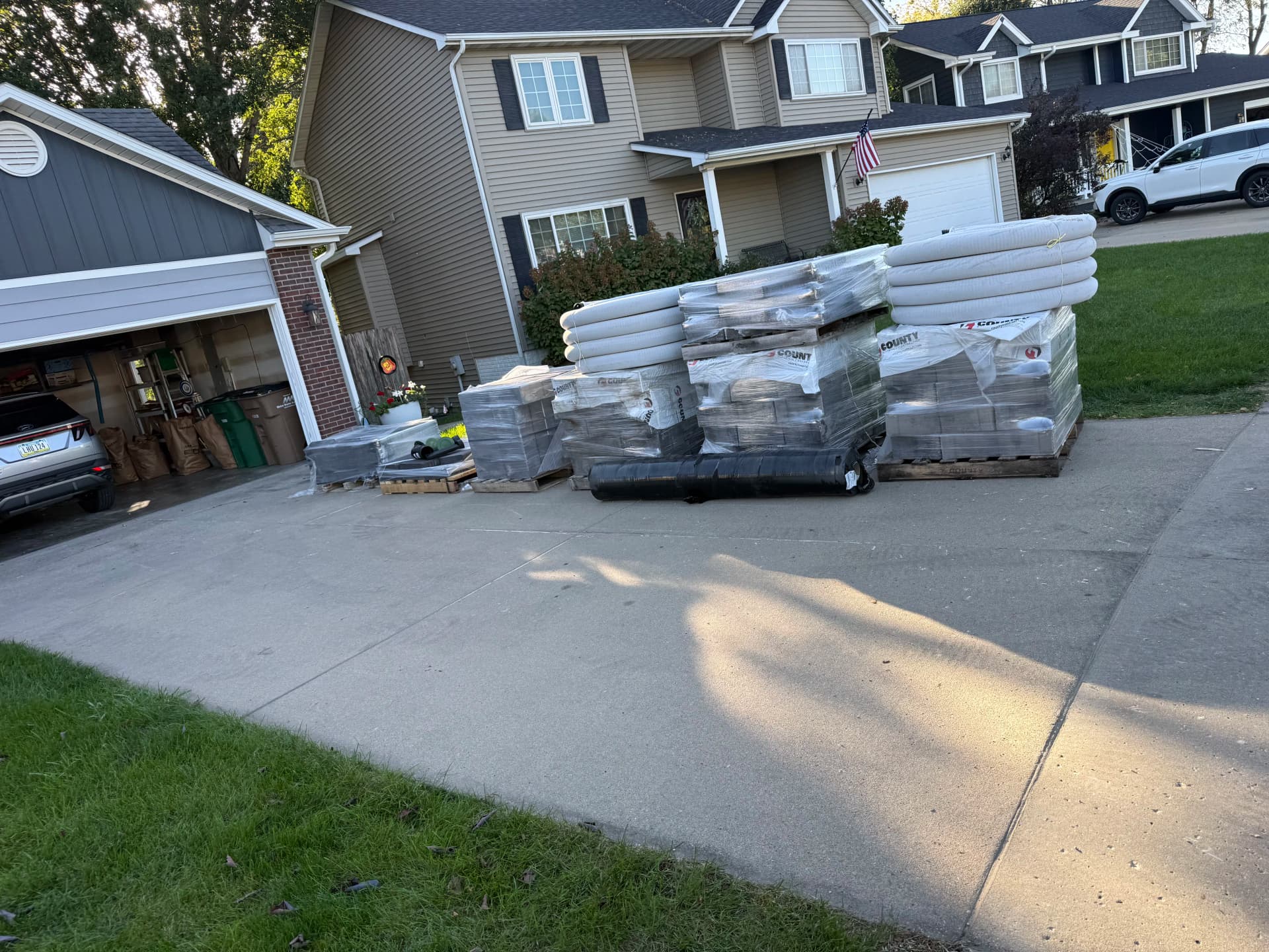 Gallery photos for French Drain Installation and Retaining Walls Fix a Serious Drainage Problem: Image #8