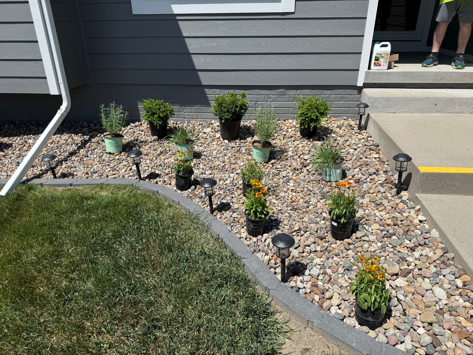 Gallery photos for Rock Bed and Plant Install Wrapped Up in Altoona: Image #1