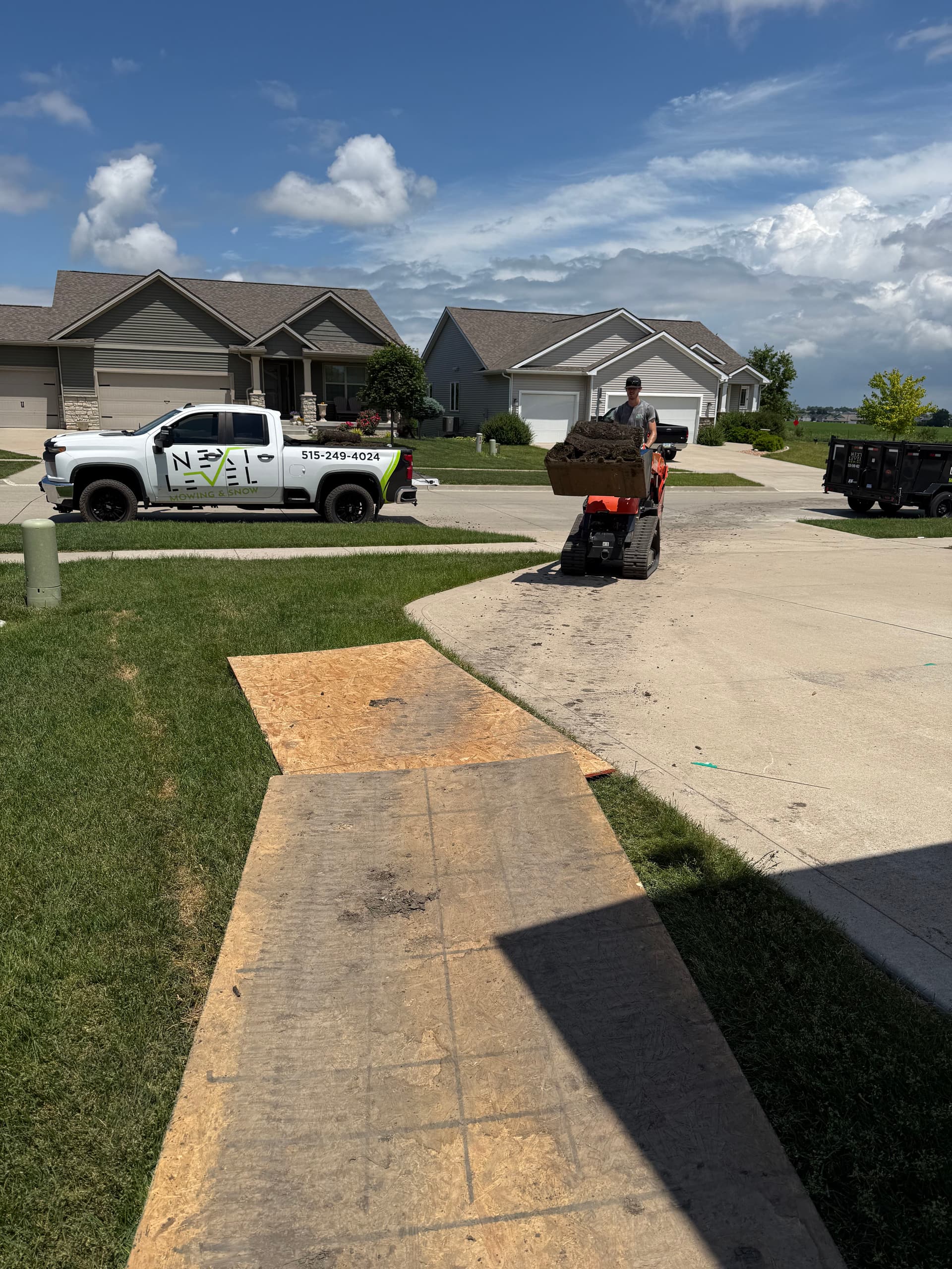 Gallery photos for French Drain and Sod Installation Fixes Soggy Ankeny Backyard: Image #1