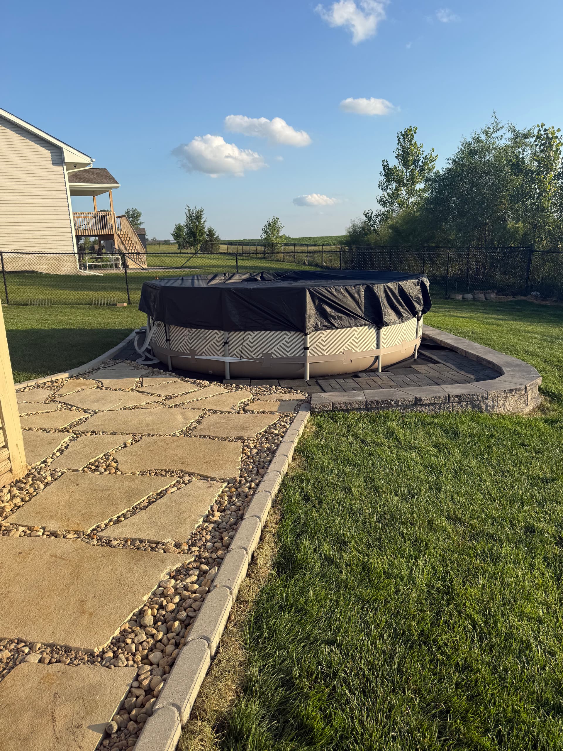 Gallery photos for Above-Ground Pool Pad Done Right in Bondurant: Image #1