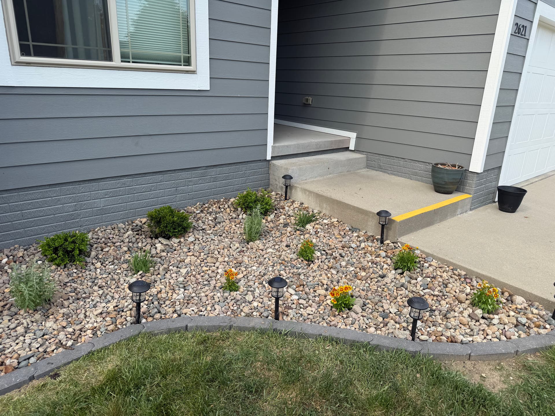 Rock Bed and Plant Install Wrapped Up in Altoona image